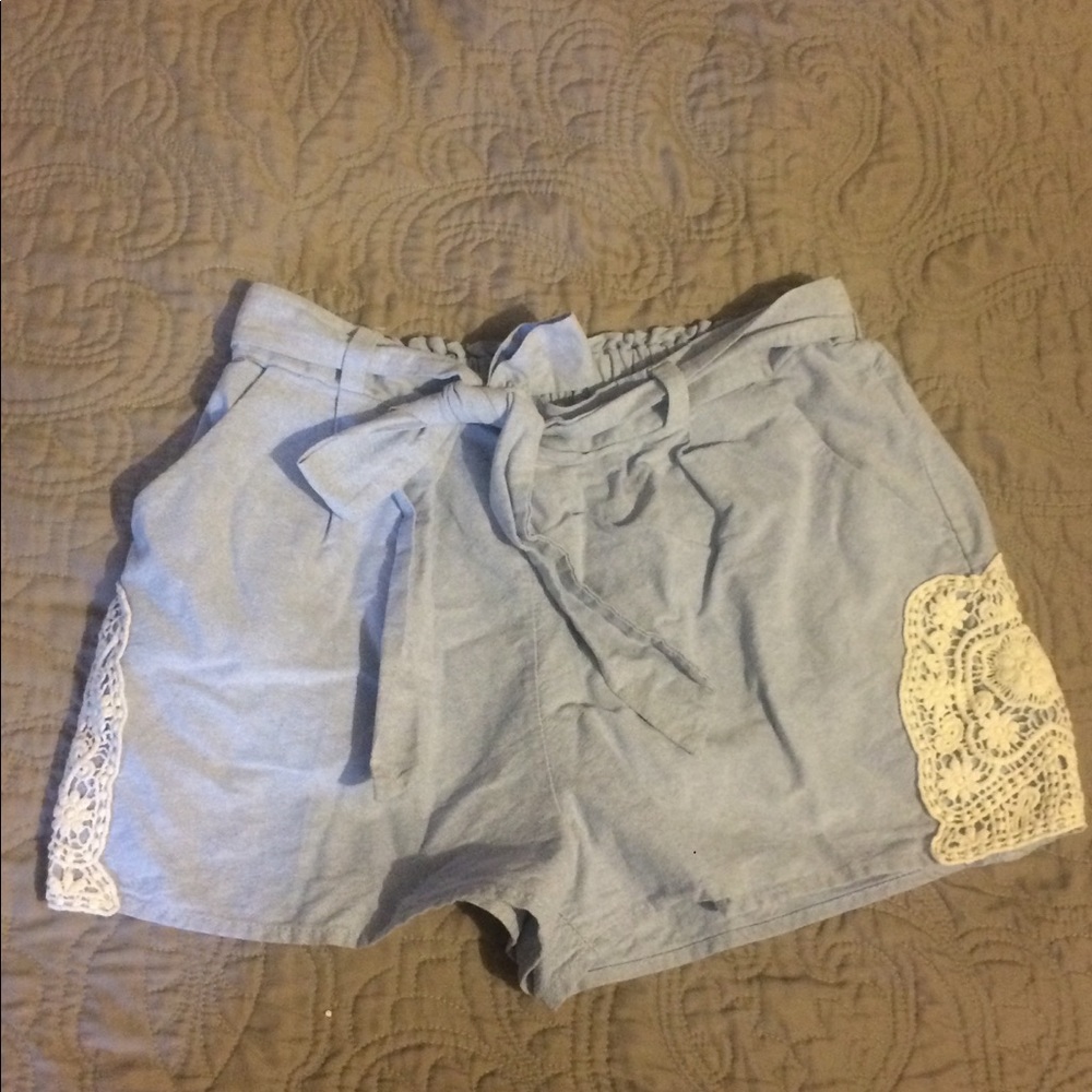 Lace and  cotton shorts